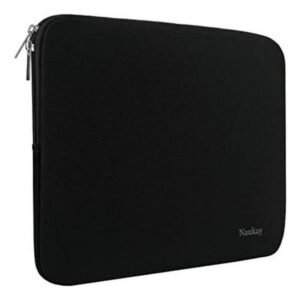 funda p/netbook 10.1 c/cierre negro plata