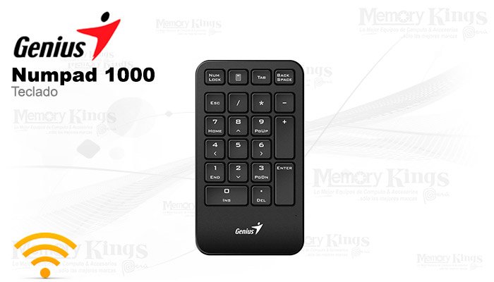 teclado numerico genius numpad 1000 wireless