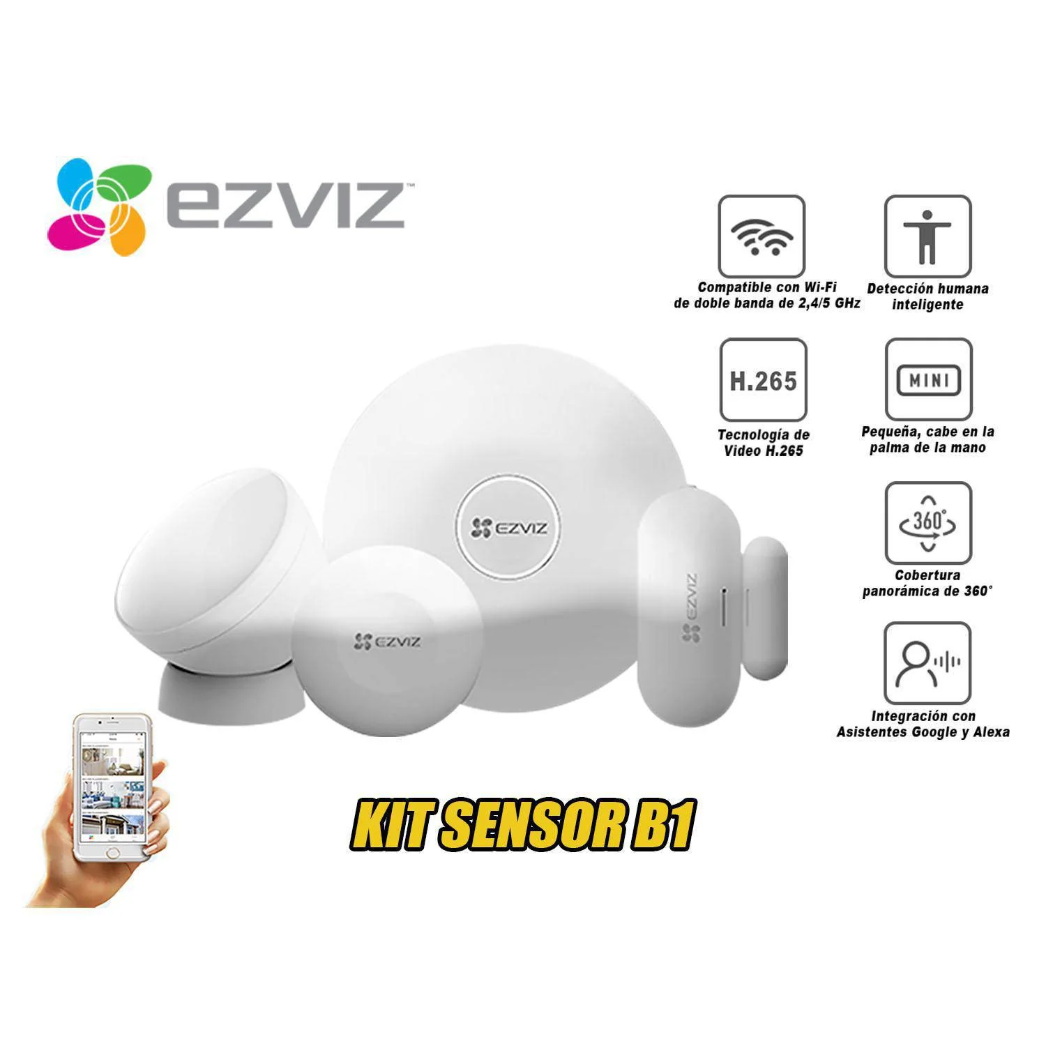 alarma ezviz smart home kit cs tx/a3 r100