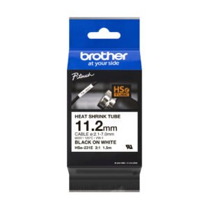 cinta p/rotu termoc brother 11.2mm blanco/negro