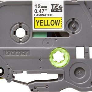 cinta p/rotu brother tze631 12mm negro/amarillo