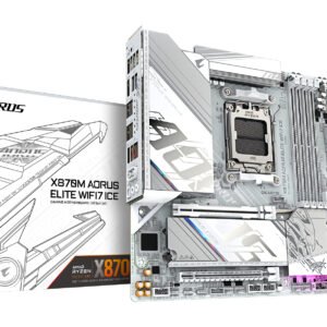 mb gigabyte am5 x870m aorus elite wifi7 ice ddr5