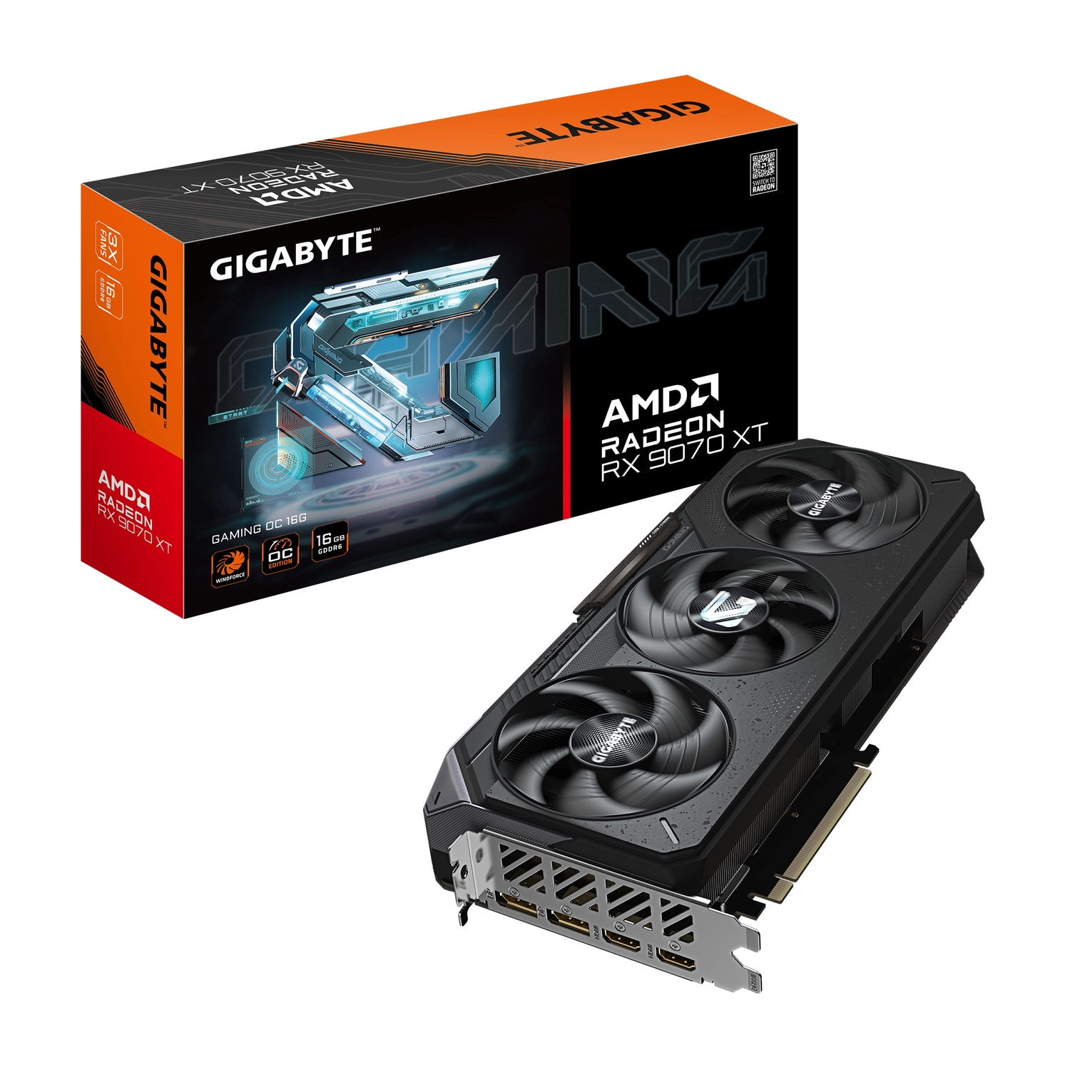 B3n6N_l Placa de Video GIGABYTE AMD Radeon RX 9070 XT GAMING OC 16GB