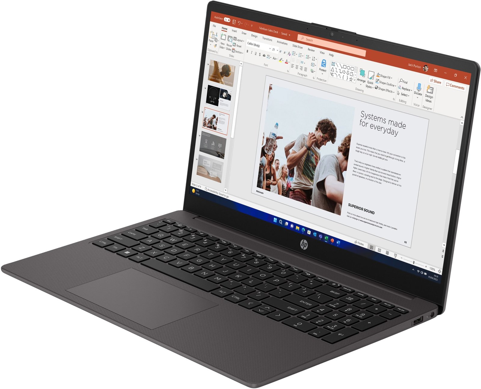 nb hp 15.6 250 i3 1315u 16gb ssd512gb