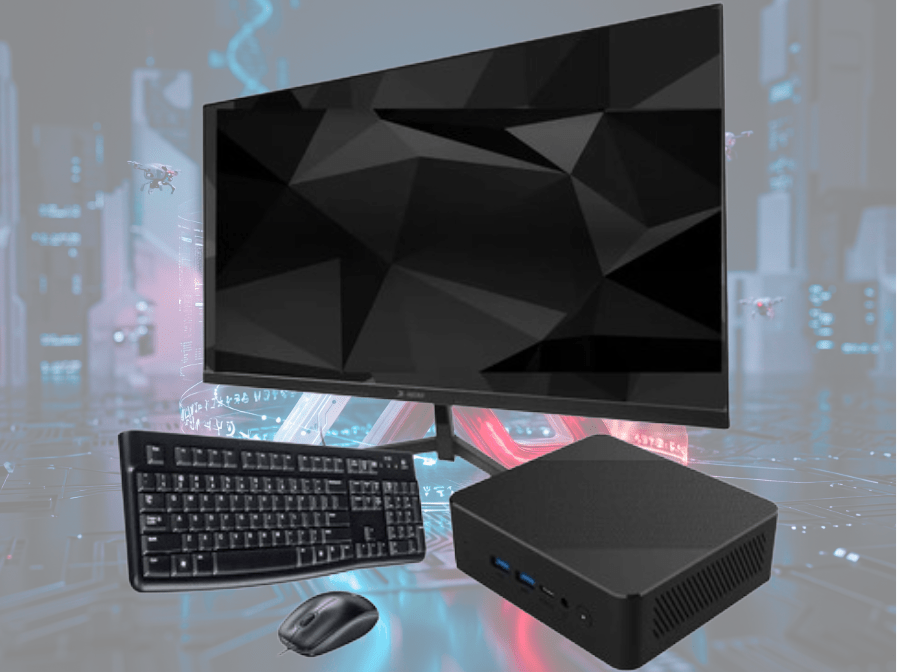 MINI PC AMD RYZEN 3 + Monitor 22" + Kit Teclado y Mouse