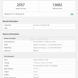 cpu intel core i5 14400 s1700 tray sin cooler