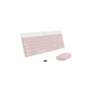 Combo Teclado y Mouse Logitech  Inalámbro MK470 Rosa