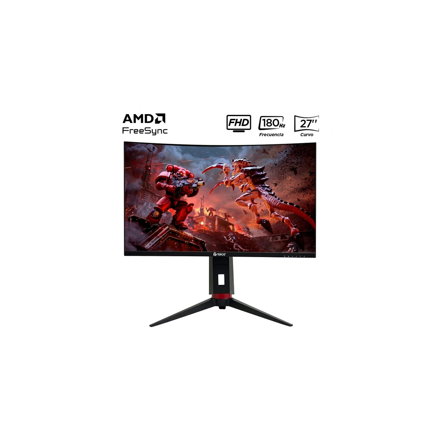 wB8da_l Monitor Teros TE-2766G Gaming 27" Curvo VA FHD (1920X1080) 180Hz 1ms