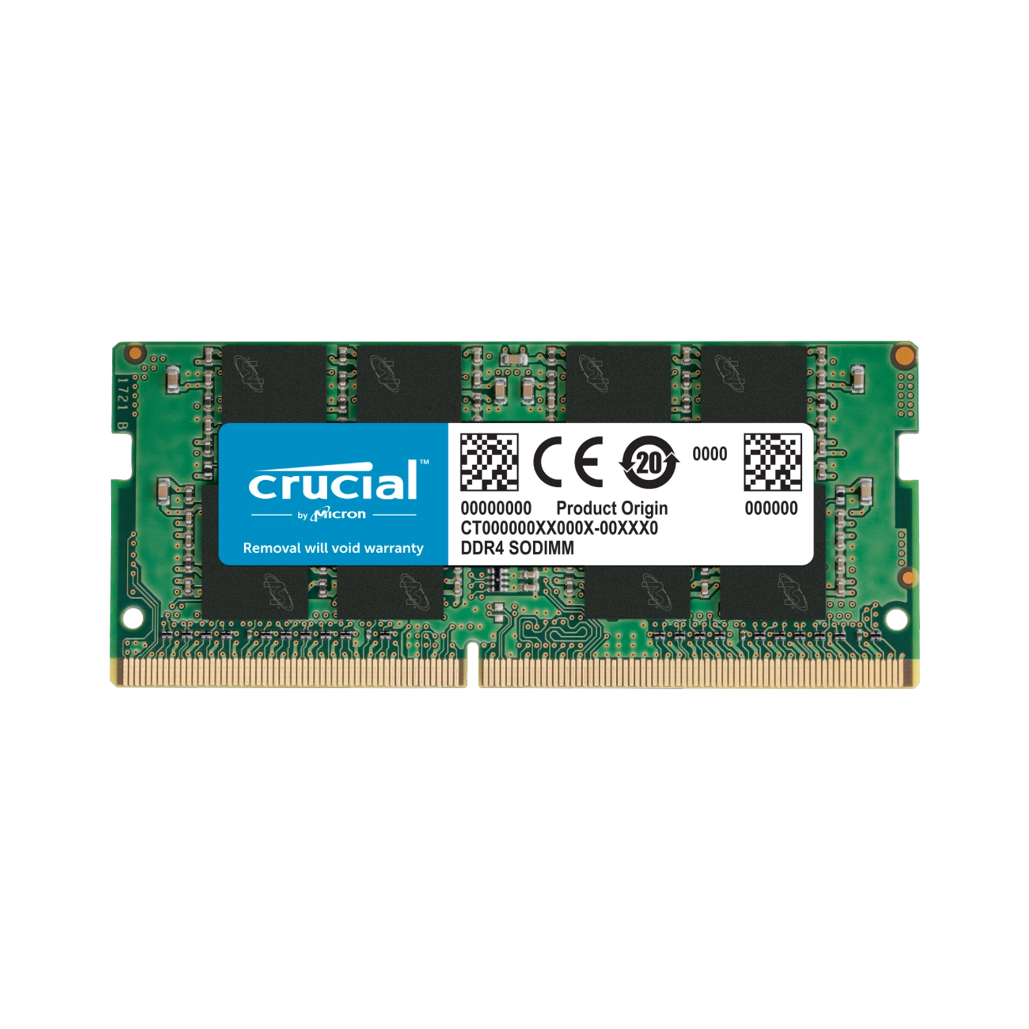 x4GXq_l Memoria Ram SODIMM CRUCIAL CT 16GB DDR4 3200MHz CL22 1.20V Single Negro