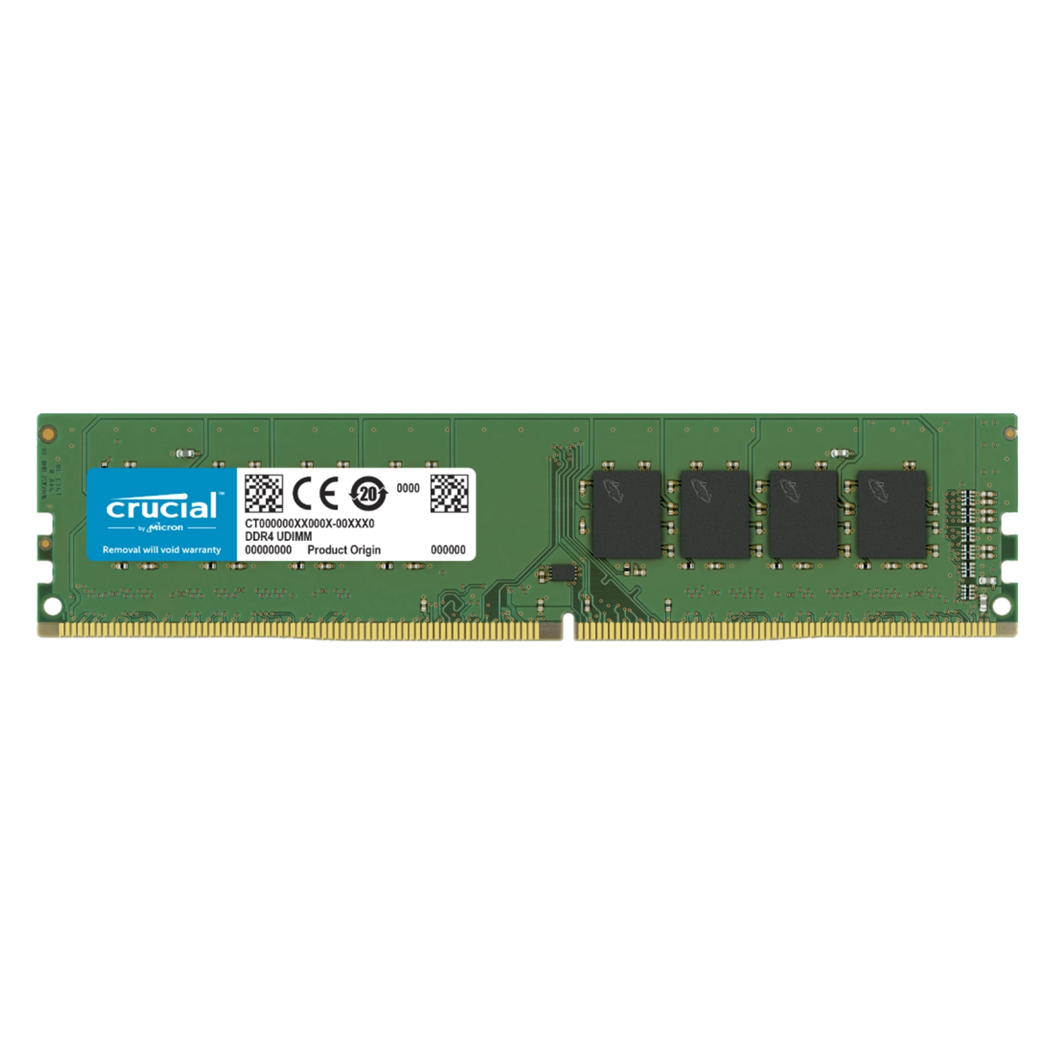 xn4B4_l Memoria Ram UDIMM CRUCIAL CT 8GB DDR4 3200MHz CL22 1.20V Single Verde