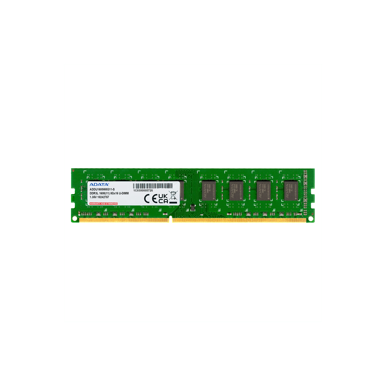 Memoria Ram UDIMM ADATA 8GB DDR3L 1600MHz CL11 1.3
