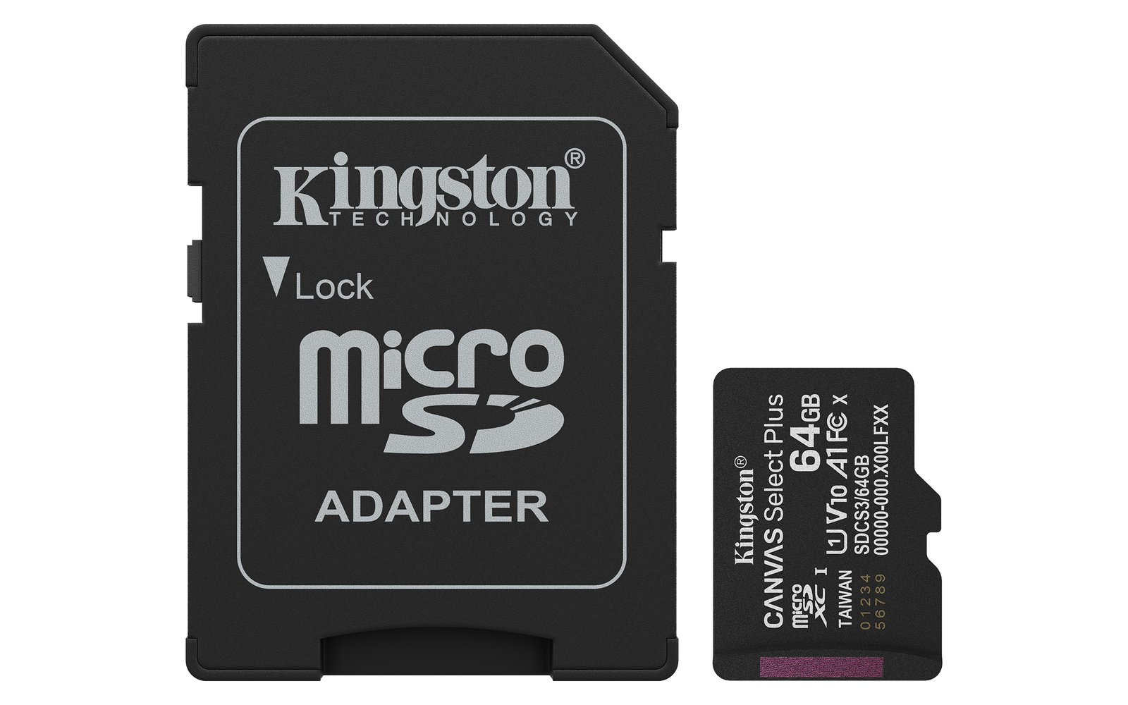 micro sd 64gb c10 kingston canvas select plus g3