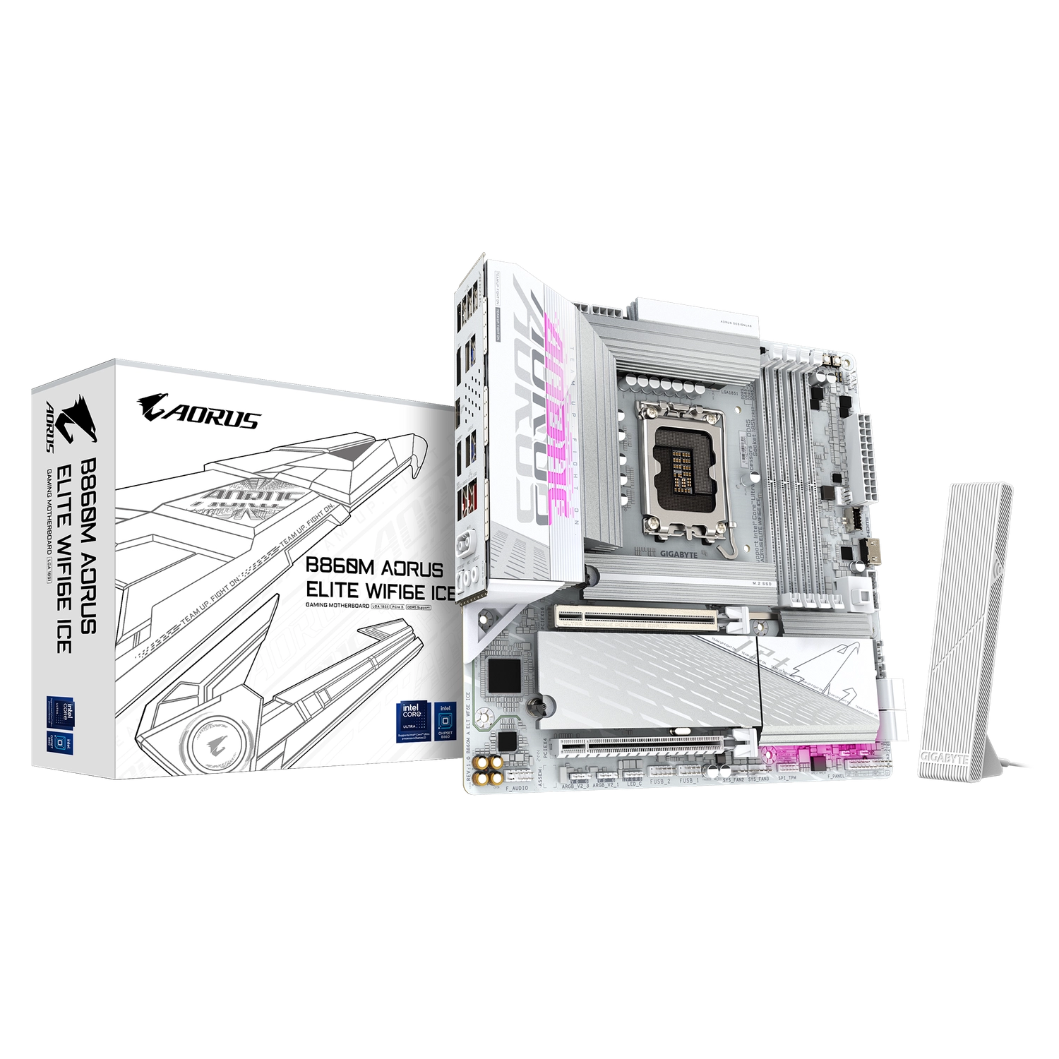 1xw7G_l Motherboard GIGABYTE B860M AORUS ELITE WIFI6E ICE LGA1851 DDR5