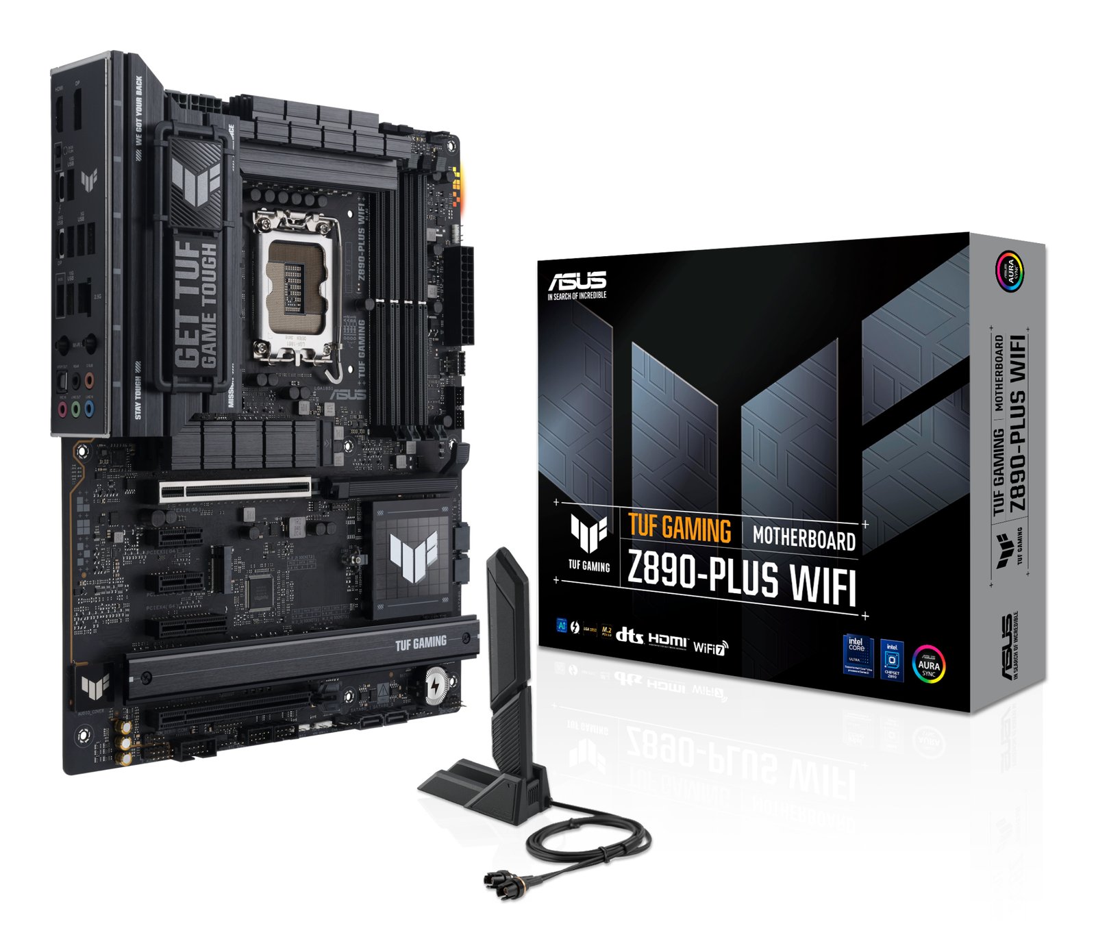 mb asus s1851 tuf gaming z890 plus wifi ddr5 box
