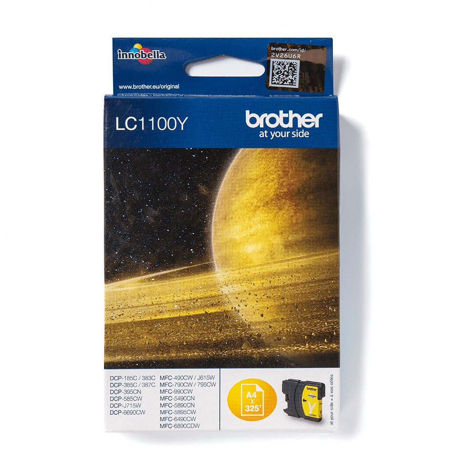 cartucho brother lc 1100hy 750 pag (amarillo)
