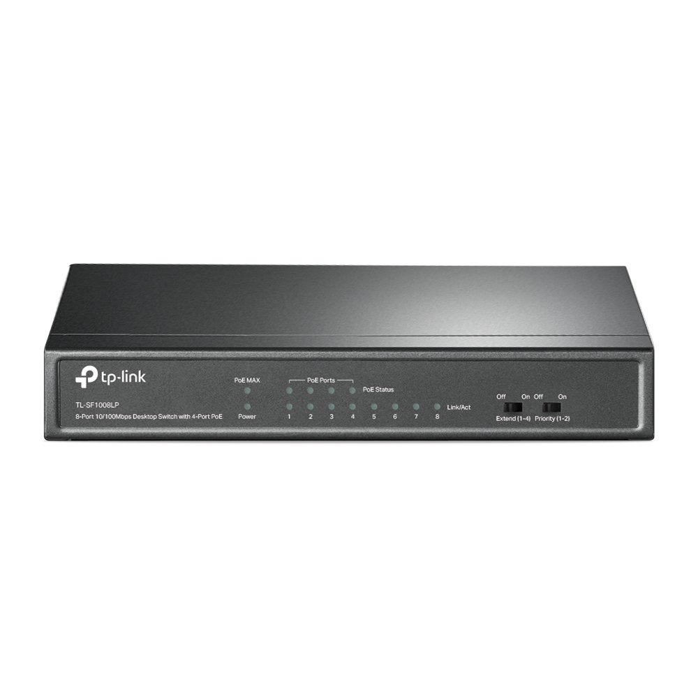 switch 8p tp link tl sf1008lp 10/100 4p poe desk.