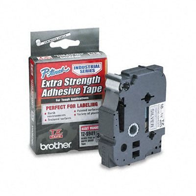 cinta p/rotu brother tzes941 18mm adhe ext neg/pla
