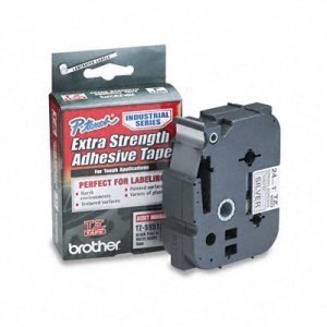 cinta p/rotu brother tzes951 24mm adhe ext neg/pla