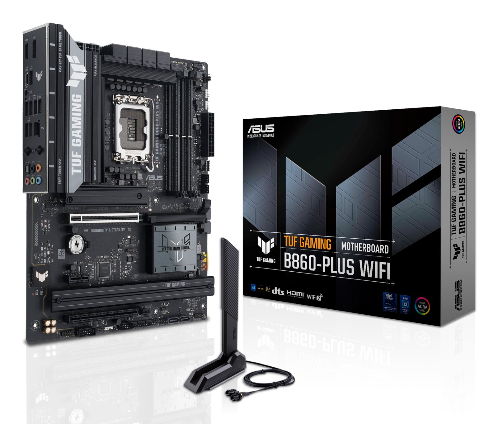 mb asus s1851 tuf gaming b860 plus wifi ddr5 box
