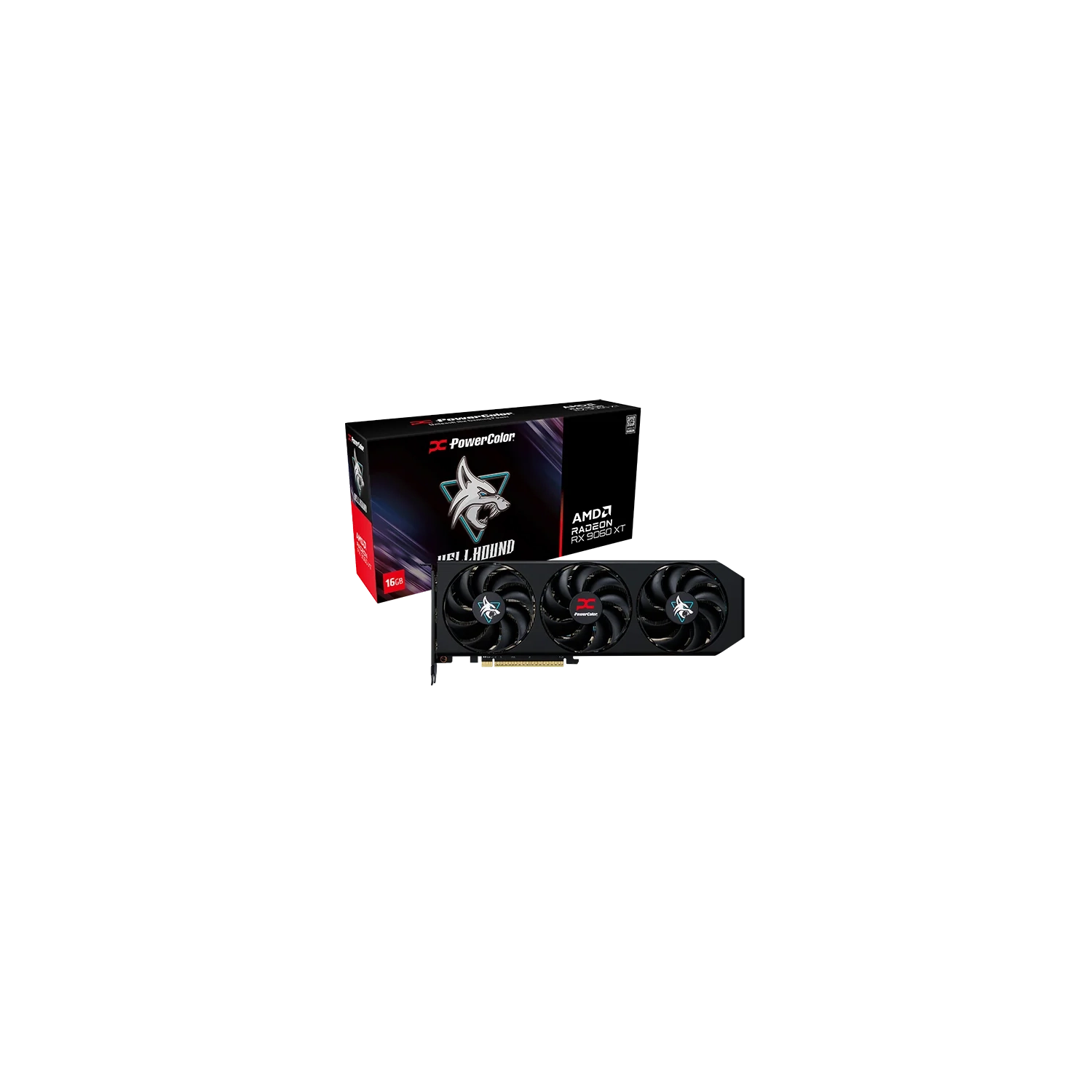Placa de Video Powercolor Hellhound AMD Radeon RX 9060 XT 16GB GDDR6