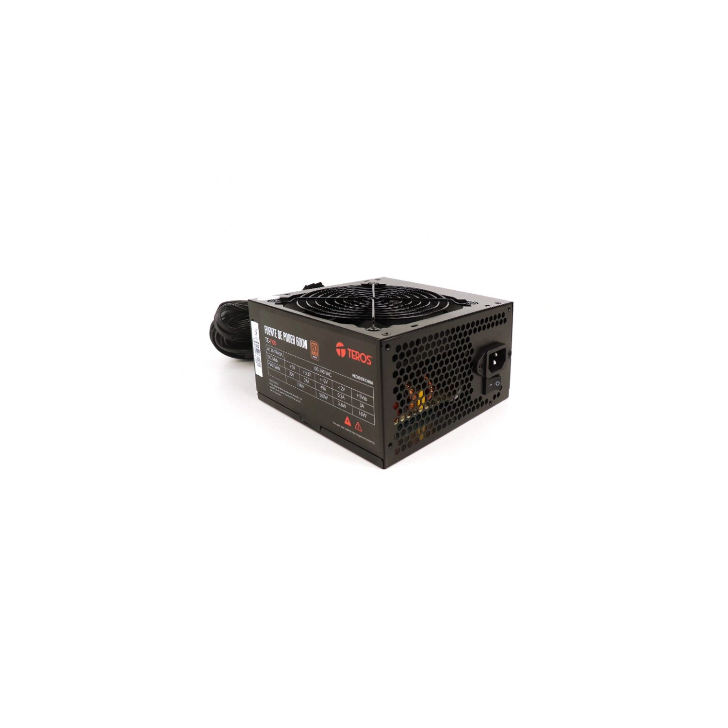Fuente Teros TE-7160 600w 80 Plus Bronze ATX