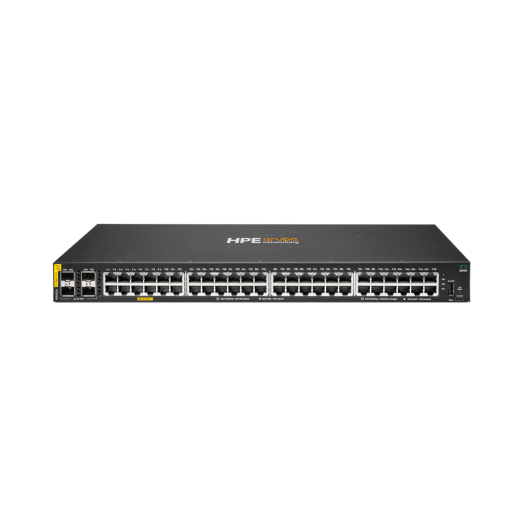 switch 48p aruba 6000 poe+ 370w 4sfp