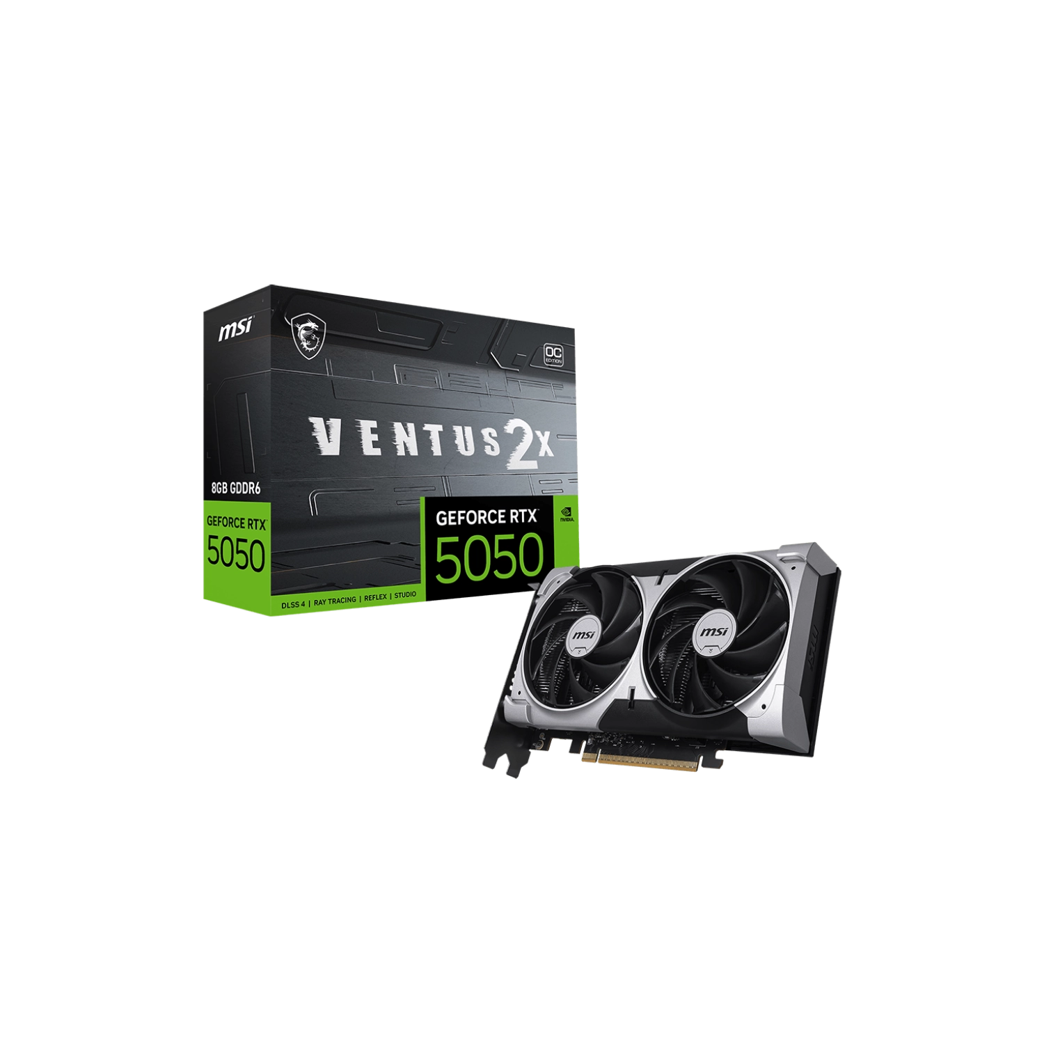Placa de Video MSI NVIDIA Geforce RTX 5050 8G VENTUS 2X O