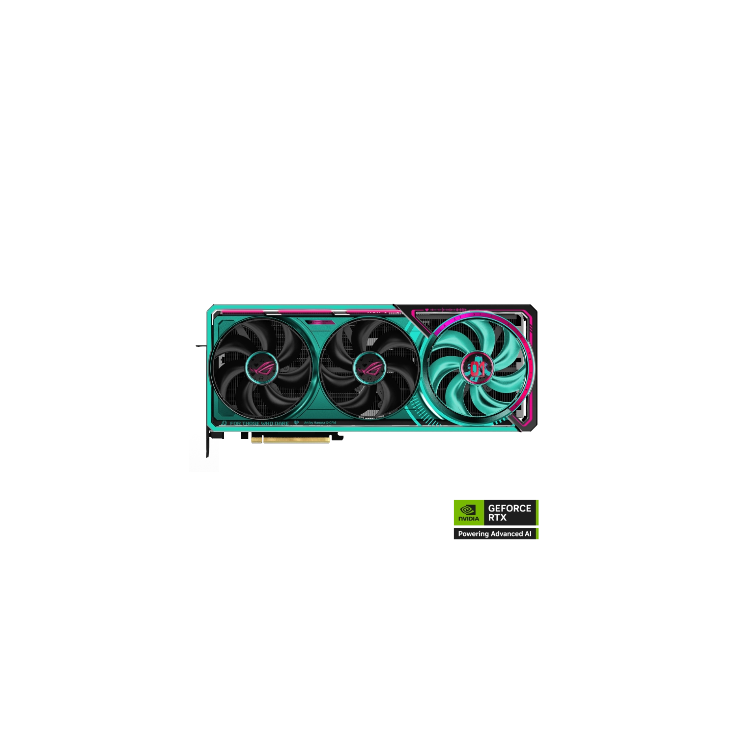 Placa de Video ASUS NVIDIA GeForce ROG ASTRAL RTX5080-O16G-GDDR7 HATSUNE MIKU EDITION