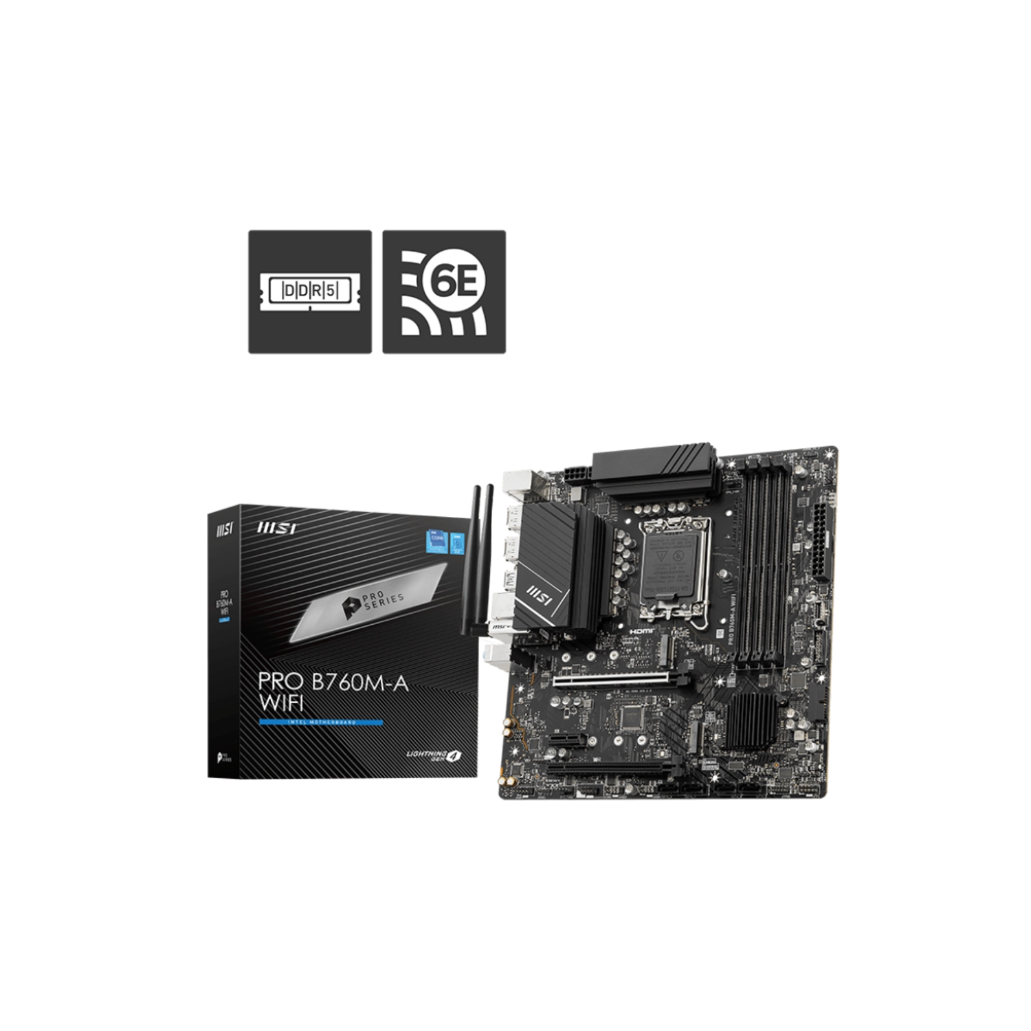c3l75_l Motherboard MSI PRO B760M-A WIFI LGA1700 DDR5