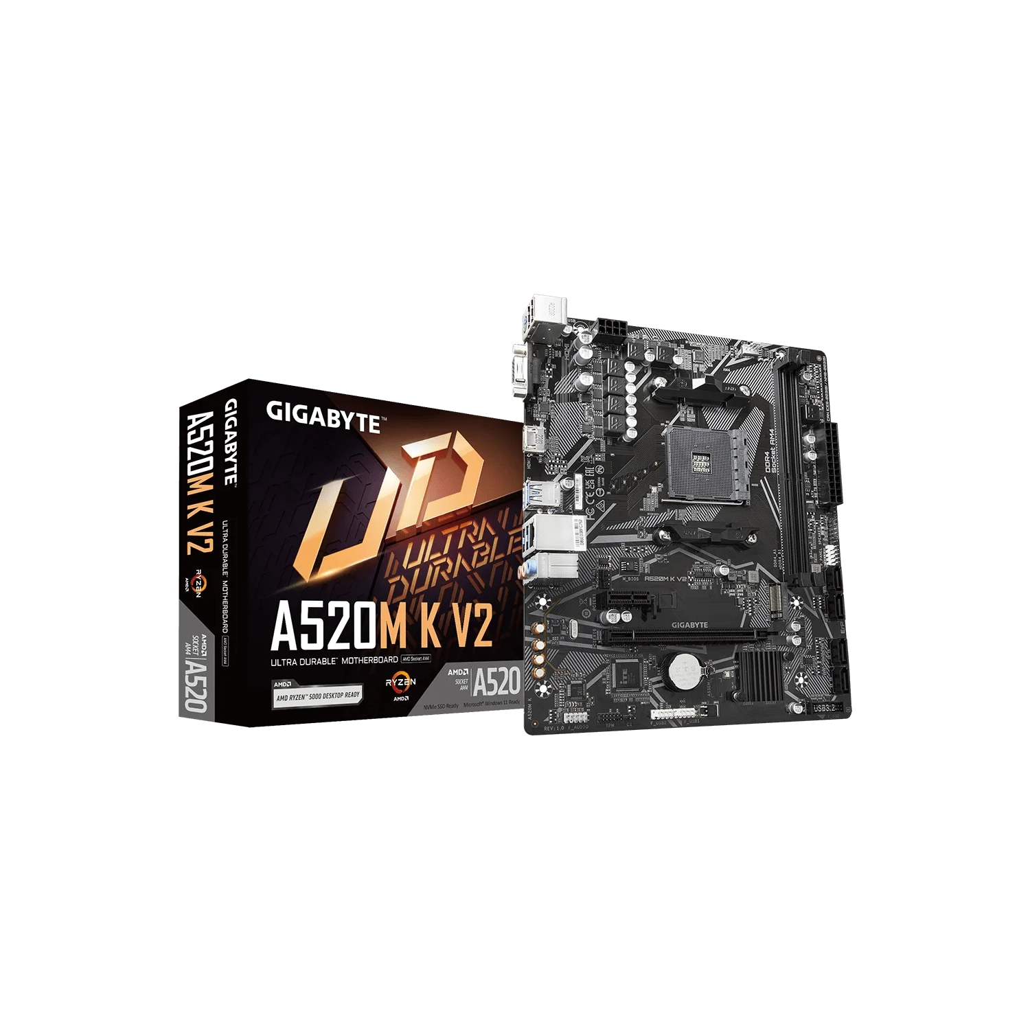 kGwJY_l Motherboard GIGABYTE A520M K V2 AM4 DDR4