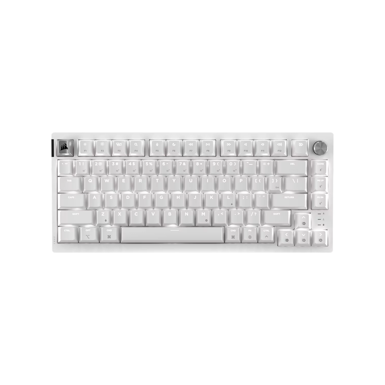 pOR2r_l Teclado gamer mecanico CORSAIR K65 PLUS 75% RGB Mac/PC – Frost White