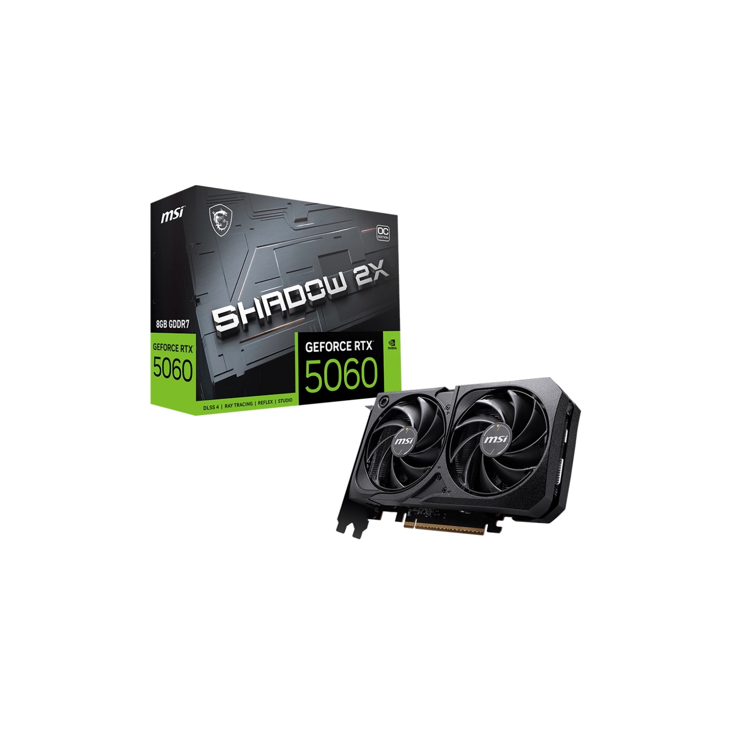Placa MSI NVIDIA GeForce RTX 5060 8G SHADOW 2X OC