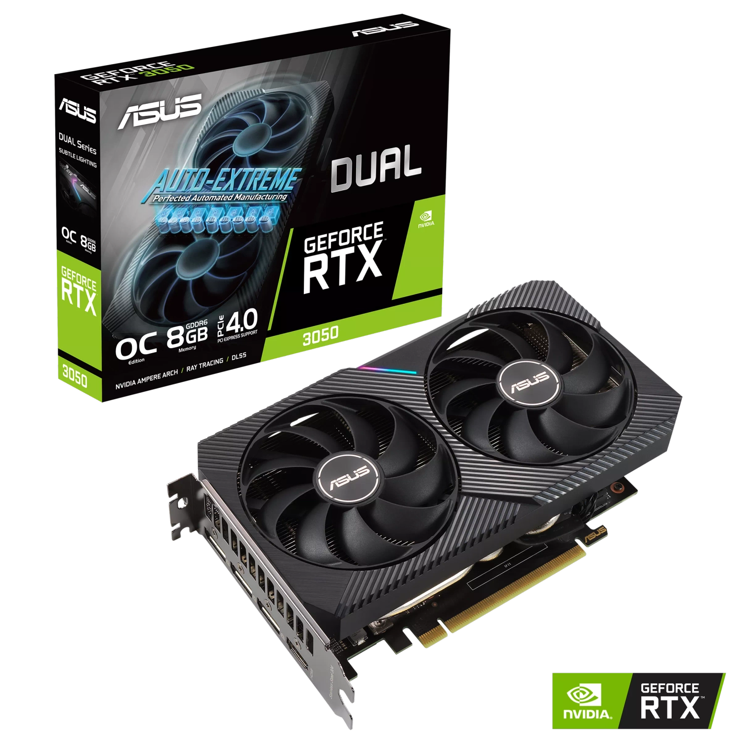 Placa GeForce DUAL RTX 3050 O8G