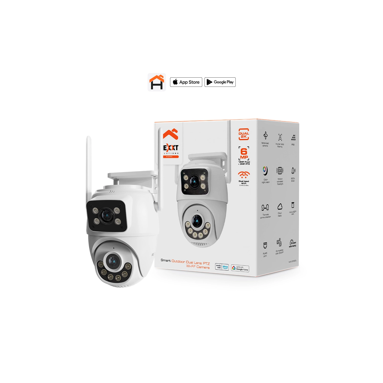 Camara Nexxt PTZ Wifi , doble lente